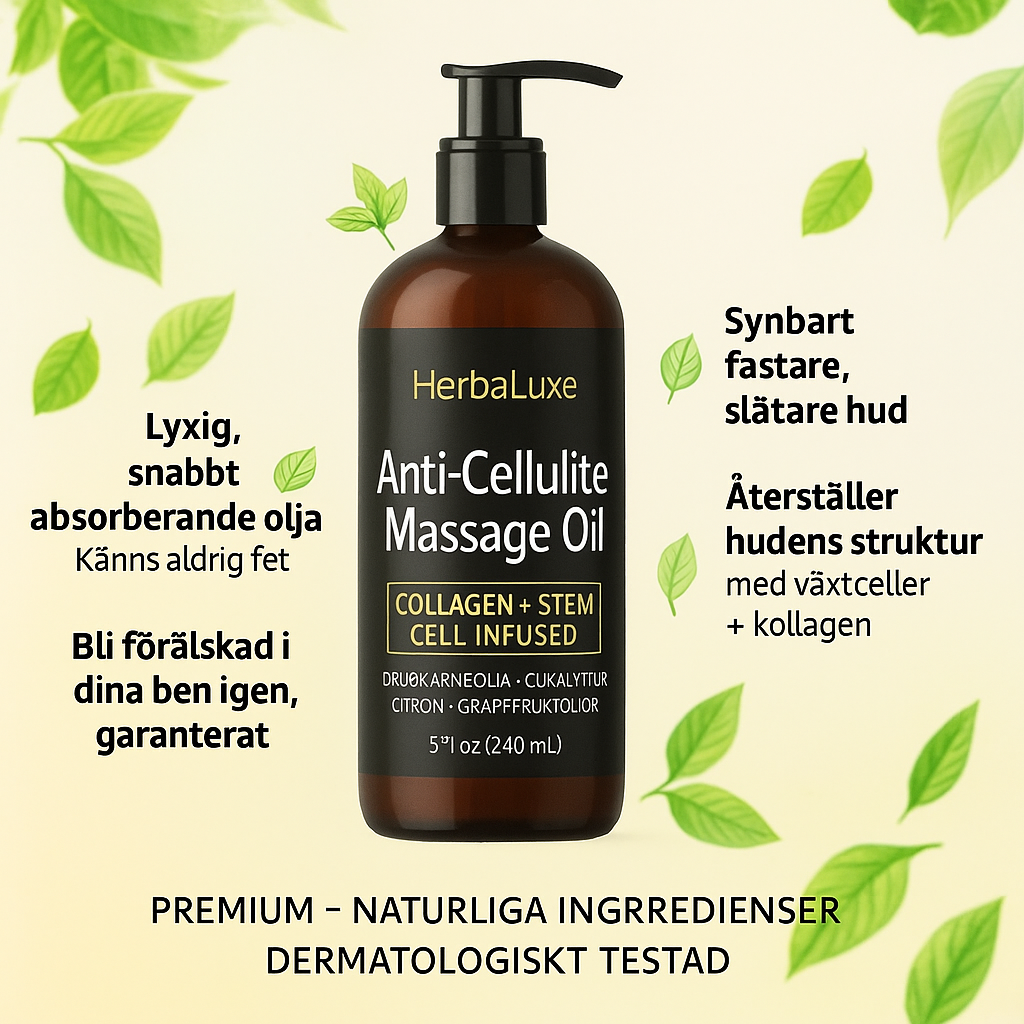 HerbaLuxe Anti-Cellulite Massage Oil